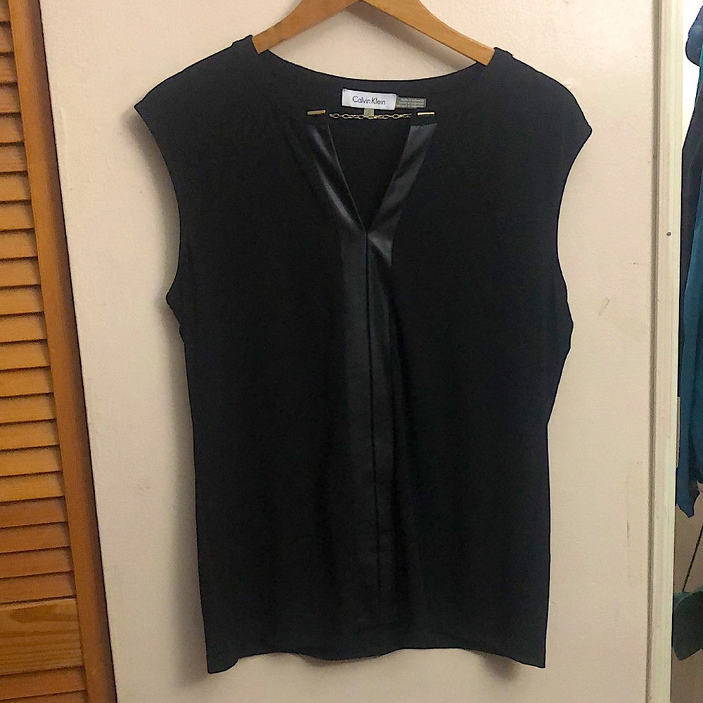 Calvin Klein Black Tank Blouse (M)